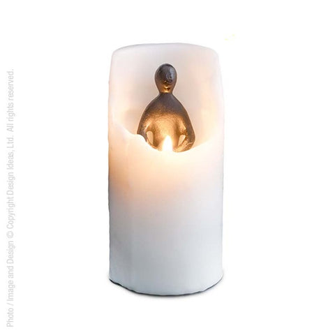 Candle with Emerging Sculpture